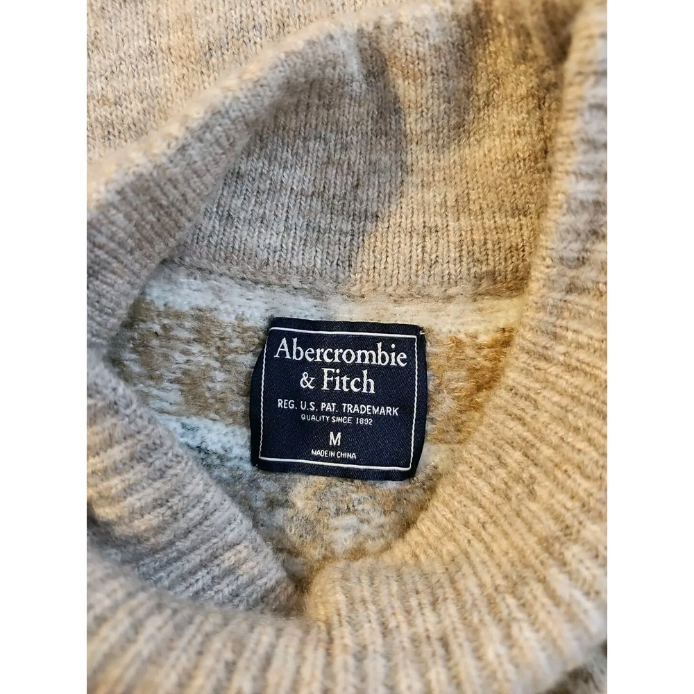 Abercrombie &Fitch Fair islemock neckSweater DressWomen size M Tan Beige - Picture 5 of 5